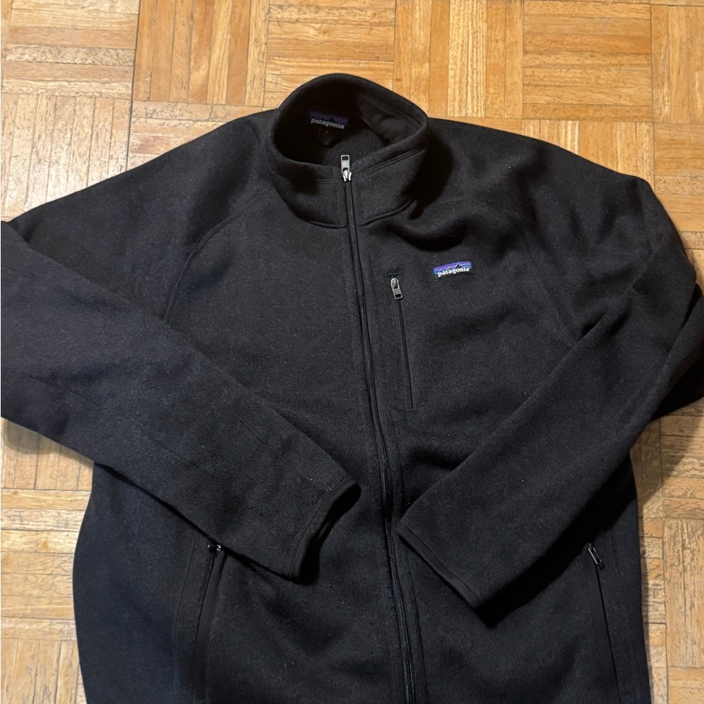 Xl Patagonia Black Full-Zip Fleece Jacket